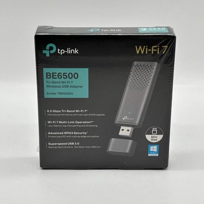 New tp-link archer TBE6500U wireless USB adapter BE6500 - Image 1 of 4