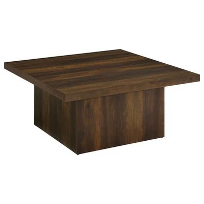 Coaster Home Furnishings - Devar - Wood - Square Coffee Table with Plinth Bas... - Image 1 of 4