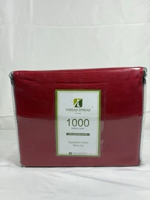 Pure Egyptian King Size Cotton Bed Sheets Set (Cal King, 1000 Thread - Image 1 of 4