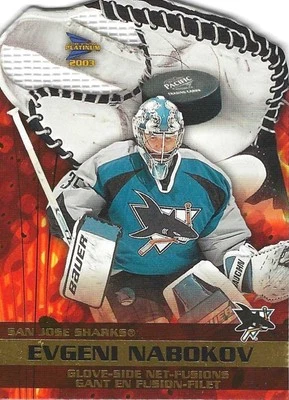 2002-03 - McDonald - Pacific Prism Platinum no 6 - Evgeni Nabokov - Image 1 of 2