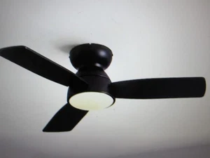 WDETR 32 in. Modern Smart Indoor Black Ceiling Fan with Remote Control - Picture 1 of 8