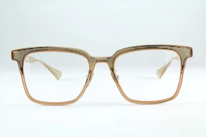 Authentic Dita POLYMATH DTX101-51-02 CLR 51mm Crystal Peach Gold Frames Japan - Picture 1 of 6