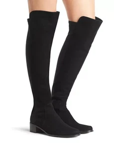 Stuart Weitzman 5050 Boots Black 5 UK Over The Knee Suede Leather 38 RRP£750 - Picture 1 of 13