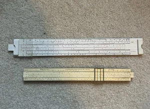 Slide Rule Set of 2 Slide Rules in Good Condition - Picture 1 of 3