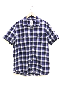 Vintage Mossimo Button Up Hemd Herren XL Mehrfarbig Kariert Kurzarm Taschen - Bild 1 von 6