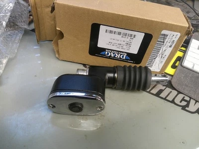 Drag Specialties 7805-3043 black & Chrome Rear Brake Master Cylinder for Harley - Image 1 of 2