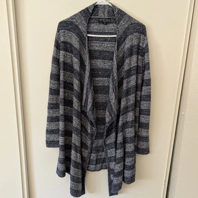 Cárdigan abierto Barefoot Dreams para mujer S/M azul gris ropa de salón acogedora ropa de dormir Foto 1 de 4