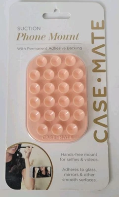 Soporte adhesivo permanente Case Mate con succión para teléfono nuevo sellado color melón Foto 1 de 4