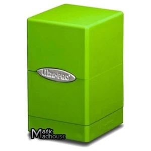 Ultra Pro Lime Green Satin Tower Deck Boxes - Picture 1 of 2