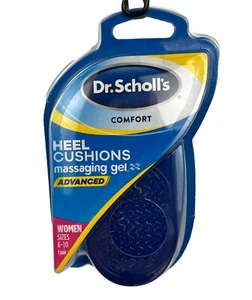 Dr Scholls Heel Cushion Inserts Massaging Gel Advanced Women Size 6-10 - Picture 1 of 6