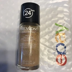 REVLON COLORSTAY 24HR FOUNDATION MAKEUP COMBO/OILY SKIN 350 Rich Tan Spf6 UNS - Picture 1 of 2