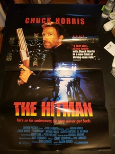 "The Hitman" Original One-sheet Movie Poster 27x40 (1991) S/S Chuck Norris(179f) - Picture 1 of 24