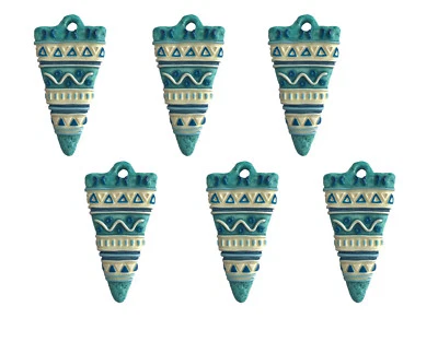 Collar colgante de joyería artesanal nativo occidental punta de flecha de resina turquesa 6 piezas Foto 1 de 3