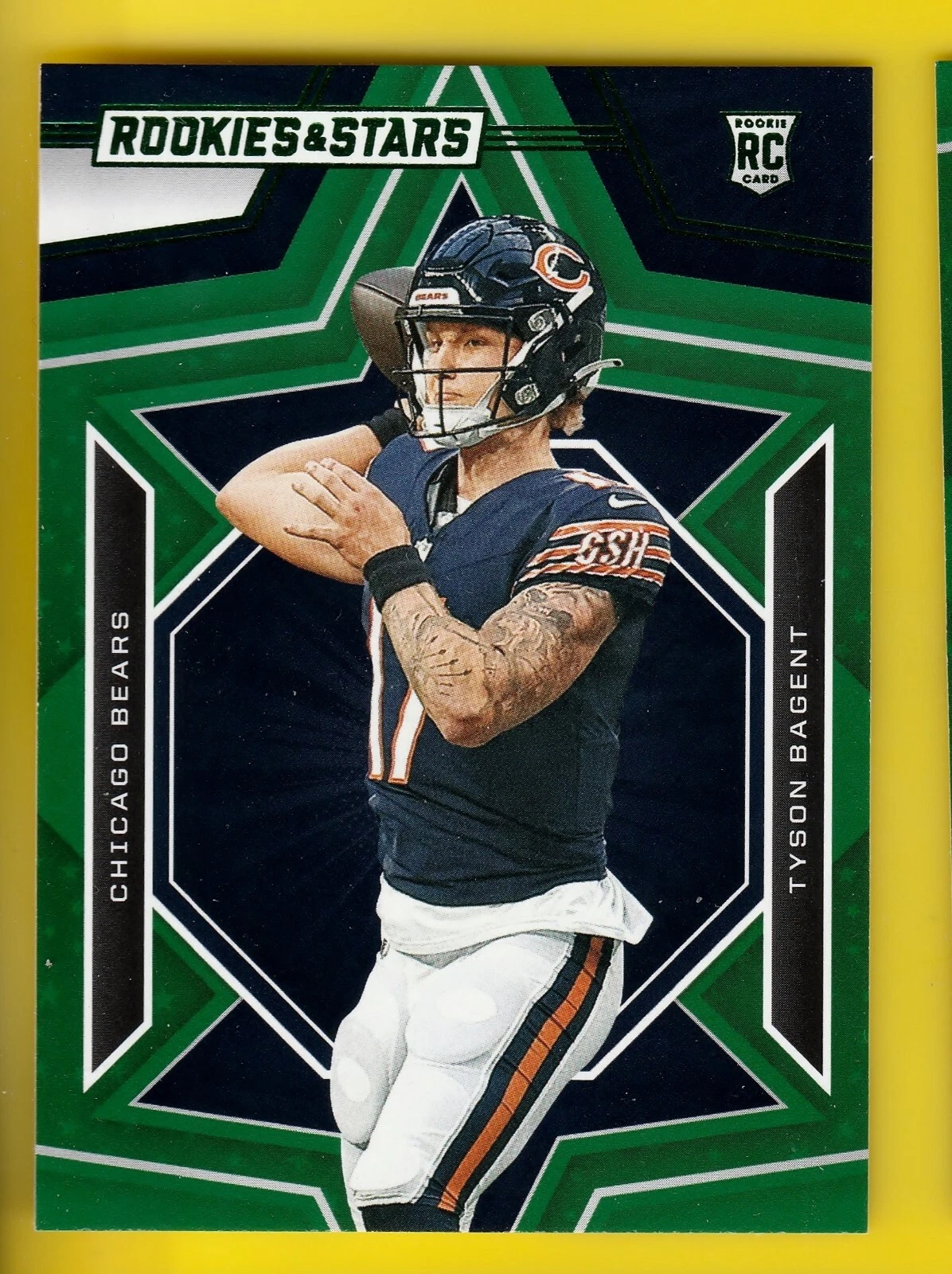 2023 Rookies & Stars 195 Tyson Bagent RC Green  Chicago Bears QB