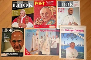 4 LIFE / LOOK POST Magazines - Popes PAUL / John XXIII + 3 Pope JOHN PAUL II - Picture 1 of 9