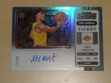 2022-23 Panini Contenders The Finals Ticket Variation Auto Max Christie 17/49 RC