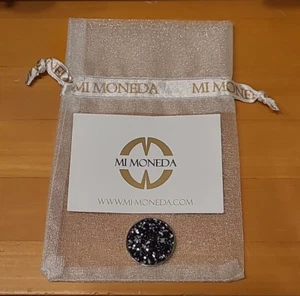 NEW MI MONEDA Mi Moneda MUC-30-S Mucho BLACK Stud Coin SMALL - Picture 1 of 8