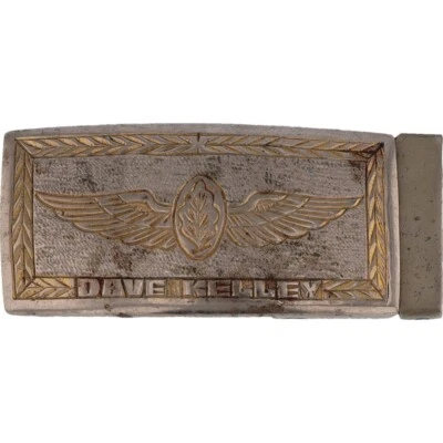 海军飞行护士徽章 Usn Trench Art 菲律宾 Wwii 60 年代复古皮带扣 — 第 1/4 张图片