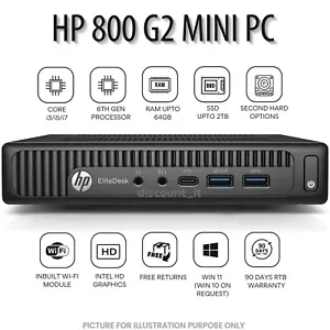 HP EliteDesk 800 G2 Mini PC i7-6700 6th Gen 64GB RAM DDR4 2TB SSD Wi-Fi Enabled - Afbeelding 1 van 8