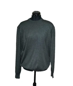 Bagutta Jumper Men Extra Large Soft Merino Wool Grey Size Italian XL - Picture 1 of 9