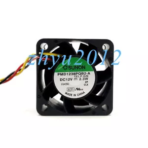 1pc SUNON PMD1238PQB2-A 12V 2.3W 3828 3.8CM 3-wire Double Ball Cooling Fan - Picture 1 of 3