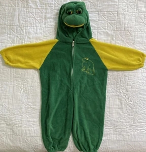 Toddler Fleece Frog Hooded Pajama Costume, 2T - Picture 1 of 4
