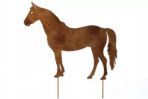 GARDEN HORSE DEKORATION Metall Großer Garten DEKORATION PFERD FAN STADIUM - Bild 1 von 2