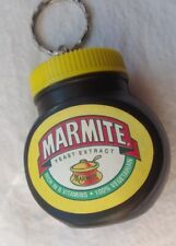 Vintage old keyring Key Chain Plastic Small Marmite Storage Jar Love It Hate It 