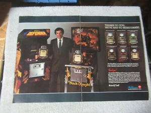 Giant 9 7/8 -13 3/8" BLACK KNIGHT DEFENDER MAKE TRAX 2 PAGE GAME FLYER ad  - Bild 1 von 3