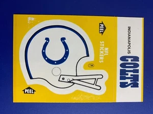 🏈 1984 Fleer Action Football Team Sticker(s) #NNO Indianapolis Colts 🏈 - Picture 1 of 2