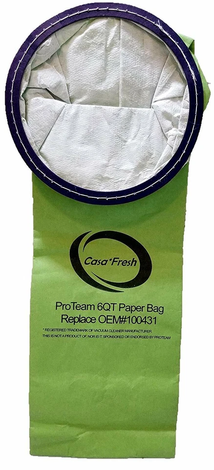 Proteam 6 QT BackPack Replacement Vacuum Cleaner Bags 100431 - Image 1 of 1