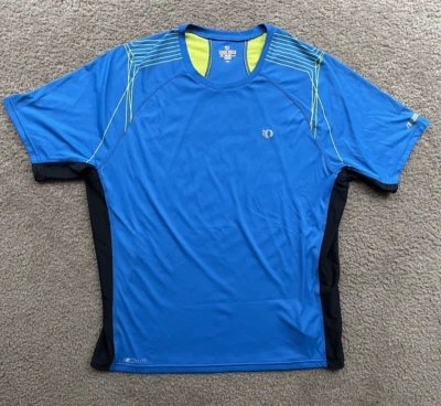 Camiseta de ciclismo Pearl Izumi para hombre manga corta grande entrenamiento azul camiseta para correr Foto 1 de 4