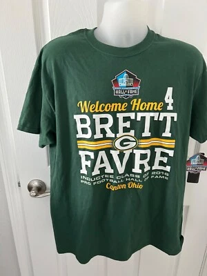 CAMISETA DE INDUCCIÓN AL SALÓN DE LA FAMA BRETT FAVER LG NUEVA ETIQUETAS EITH Foto 1 de 4
