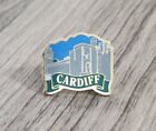 Vintage Cardiff Wales Souvenir Pin Pinback Rare