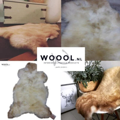 WOOOL Sheepskin Beige EXTRA LARGE | GENUINE real Lambskin | 100% Natural Soft  - Image 1 of 4