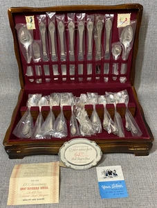Silverware Cutlery - Rogers Brothers Classic 1847 Set 59pc - Picture 1 of 10