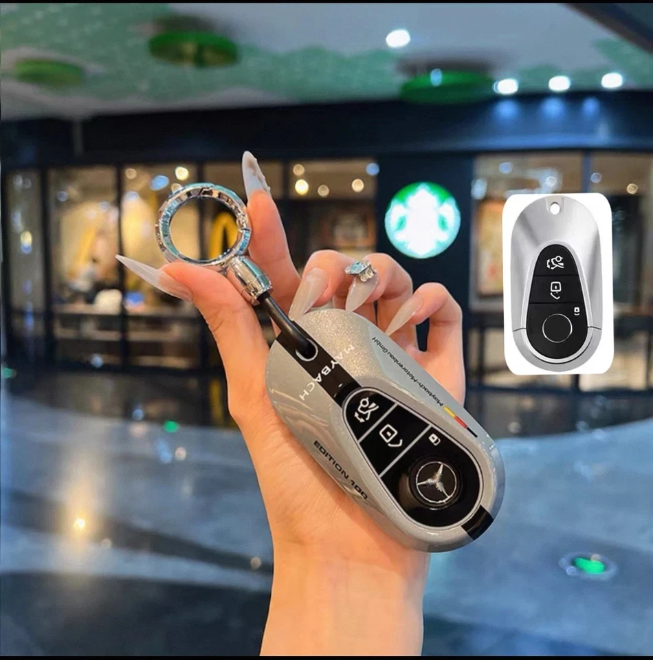 Funda protectora de llave para Mercedes-Benz C E S GLC E250 mando a distancia llavero Foto 1 de 3