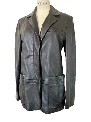 VERSACE Jeans Couture Chaqueta de cuero negro It 38 Foto 1 de 4