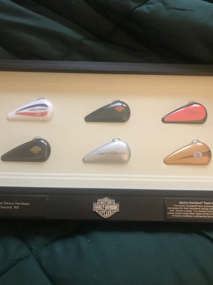 Heritage Harley Davidson tanque de gasolina mini marcado Concord N.H. Harley Davidson Foto 1 de 4