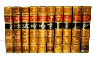 1826 "The Dramatic Works of William Shakespeare" 10-vol. set Charles Whittington - Image 1 of 4