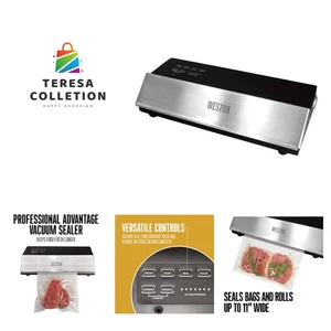 Professional Advantage Vacuum Sealer, 11", Stainless Steel and Black - Picture 1 of 9