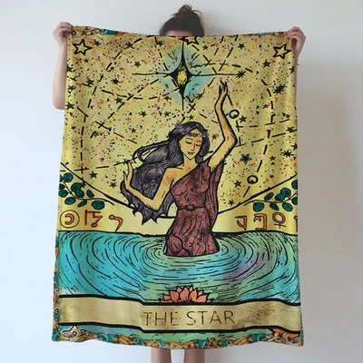 Звезда Таро одеяло небесная астрология декор Таро подарки для влюбленных женщин... - Изображение 1 из 4