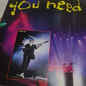 A3 large RUSH GEDDY LEE ALEX LIFESON NEIL PEART POSTER KERRANG MAGAZINE  - Bild 1 von 5