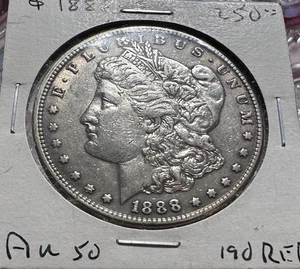 1888-S $1 Morgan Silver Dollar - Eye Appeal - AU Key Date - Picture 1 of 3