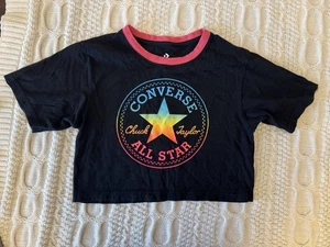 Size 6 Little Girl Converse Shirt Chuck Taylor All Star Rainbow Logo - Picture 1 of 1
