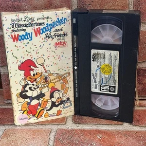 Woody Woodpecker And His Friends MCA Original VHS Used - Imagen 1 de 3