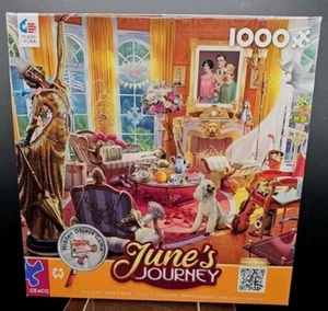 Junes Journey oggetti nascosti puzzle 1000 pezzi di Ceaco opera d'arte vibrante e divertente - Foto 1 di 3
