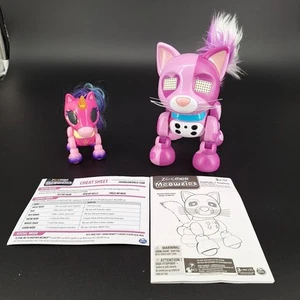 Spin Master Zoomer Meowzies Viola Interactive Purple Kitten & Zupps Tiny Unicorn - Picture 1 of 8