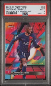 2023-24 Topps Finest Usmane Demble Red/Black Vapor #30 SP /10 PSA 9 G458 - Bild 1 von 2