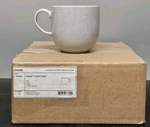 Dansk Raina Kight Gray Coffee Mugs Case Of 4 12oz Cups New Open Box - Picture 1 of 12